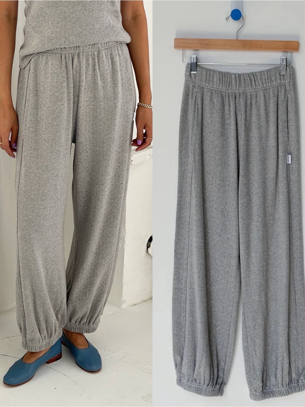 Le Bon Shoppe Pointelle Balloon Pants, S